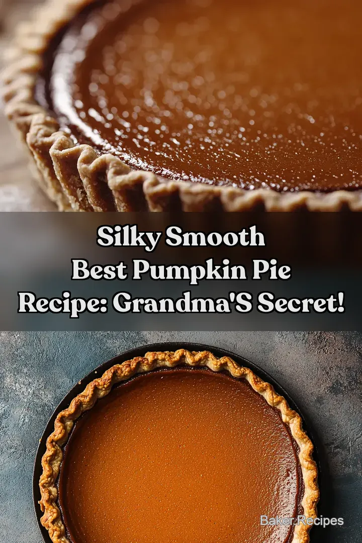 Silky Smooth Best Pumpkin Pie Recipe: Grandma s Secret!