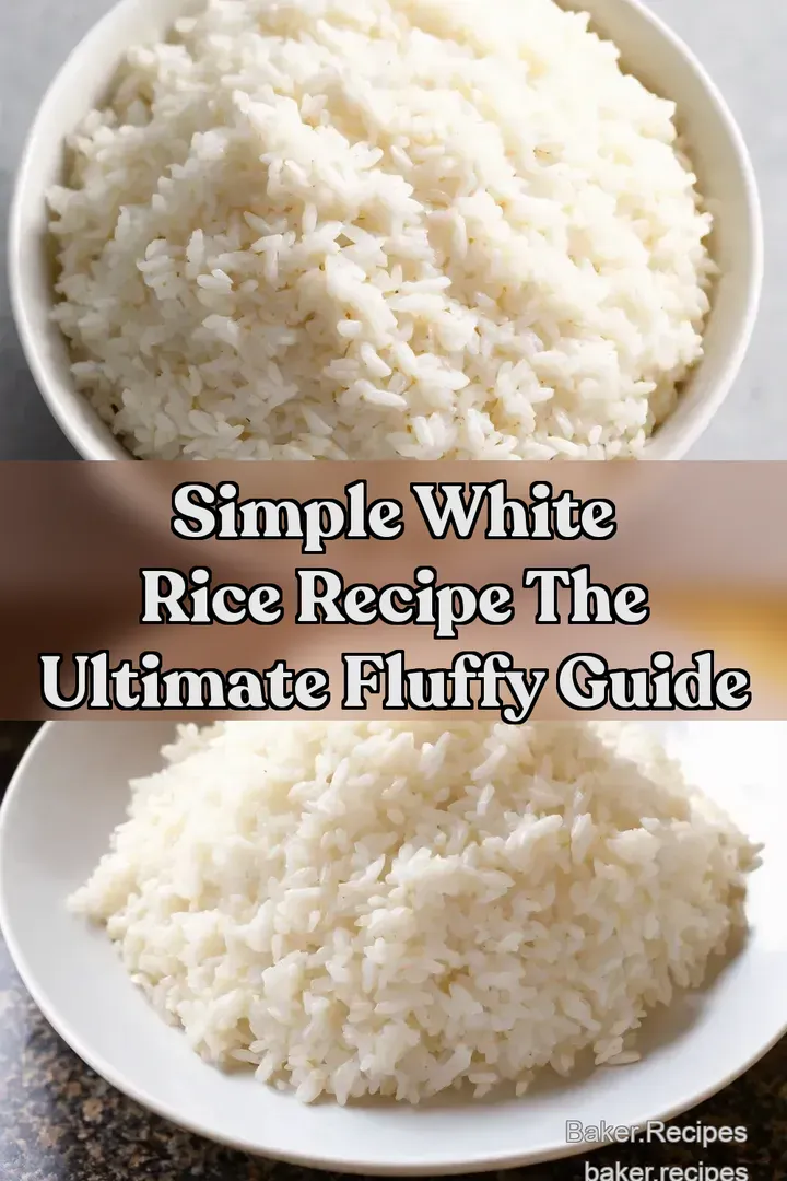 Simple White Rice Recipe The Ultimate Fluffy Guide