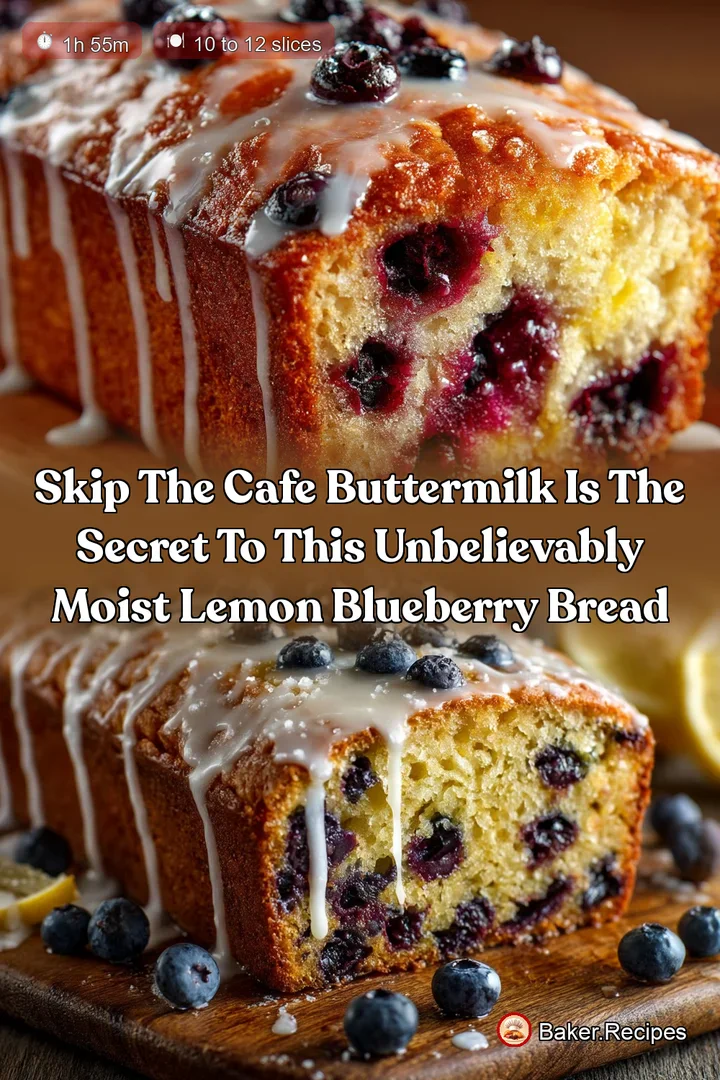 Skip the cafe Buttermilk is the secret to this unbelievably Moist Lemon Blueberry Bread