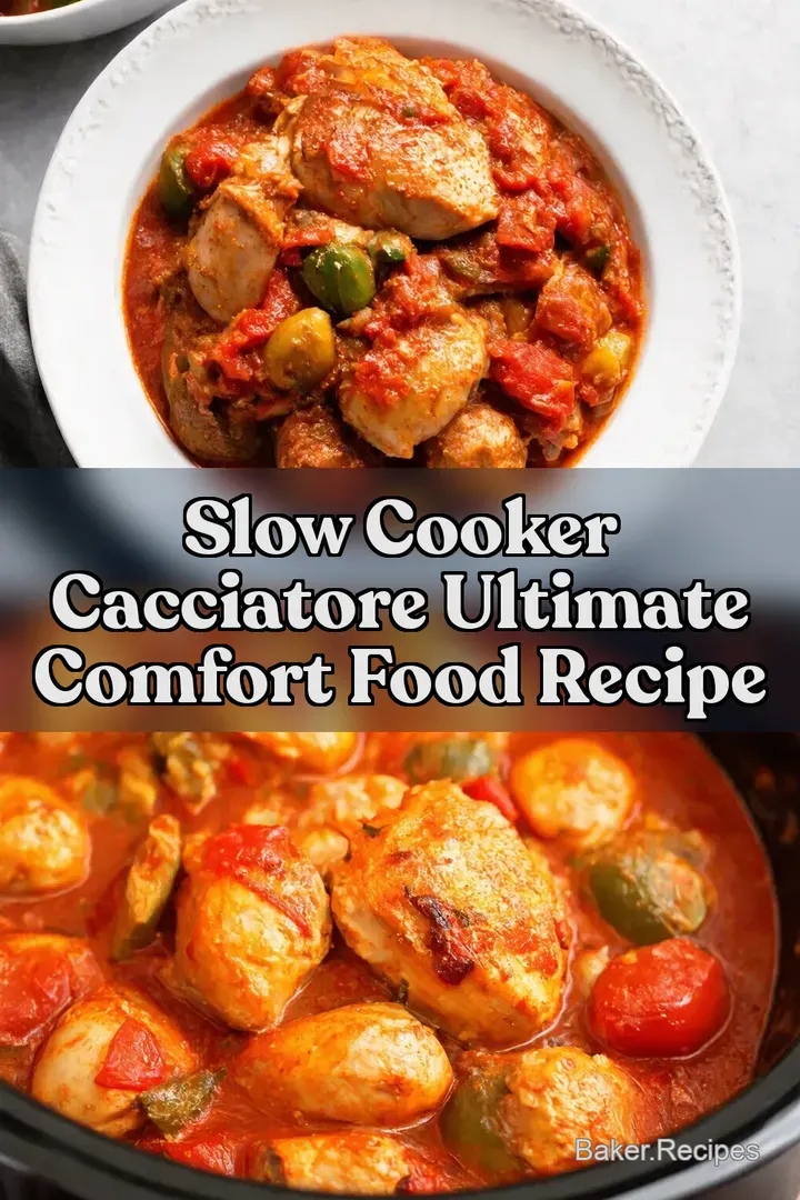 Slow Cooker Cacciatore Ultimate Comfort Food Recipe
