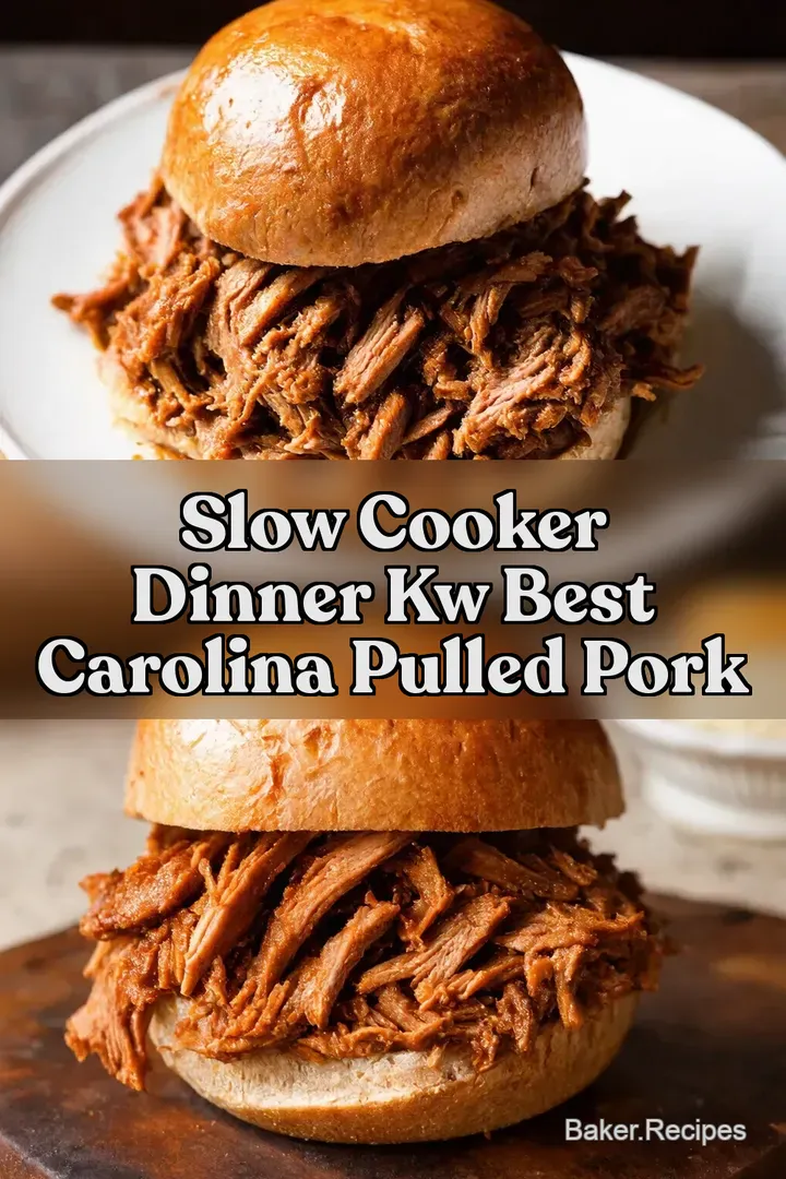 Slow Cooker Dinner kw Best Carolina Pulled Pork