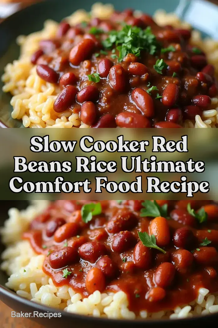 Slow Cooker Red Beans Rice Ultimate Comfort Food Recipe