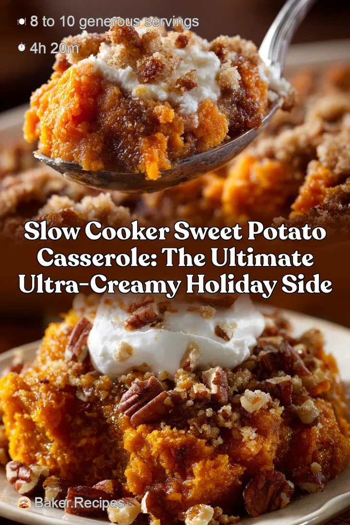 Slow Cooker Sweet Potato Casserole: The Ultimate Ultra-Creamy Holiday Side