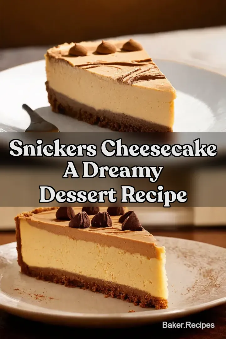 Snickers Cheesecake A Dreamy Dessert Recipe