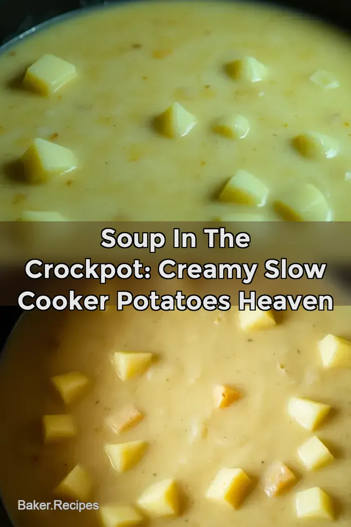 Soup In The Crockpot: Creamy Slow Cooker Potatoes Heaven