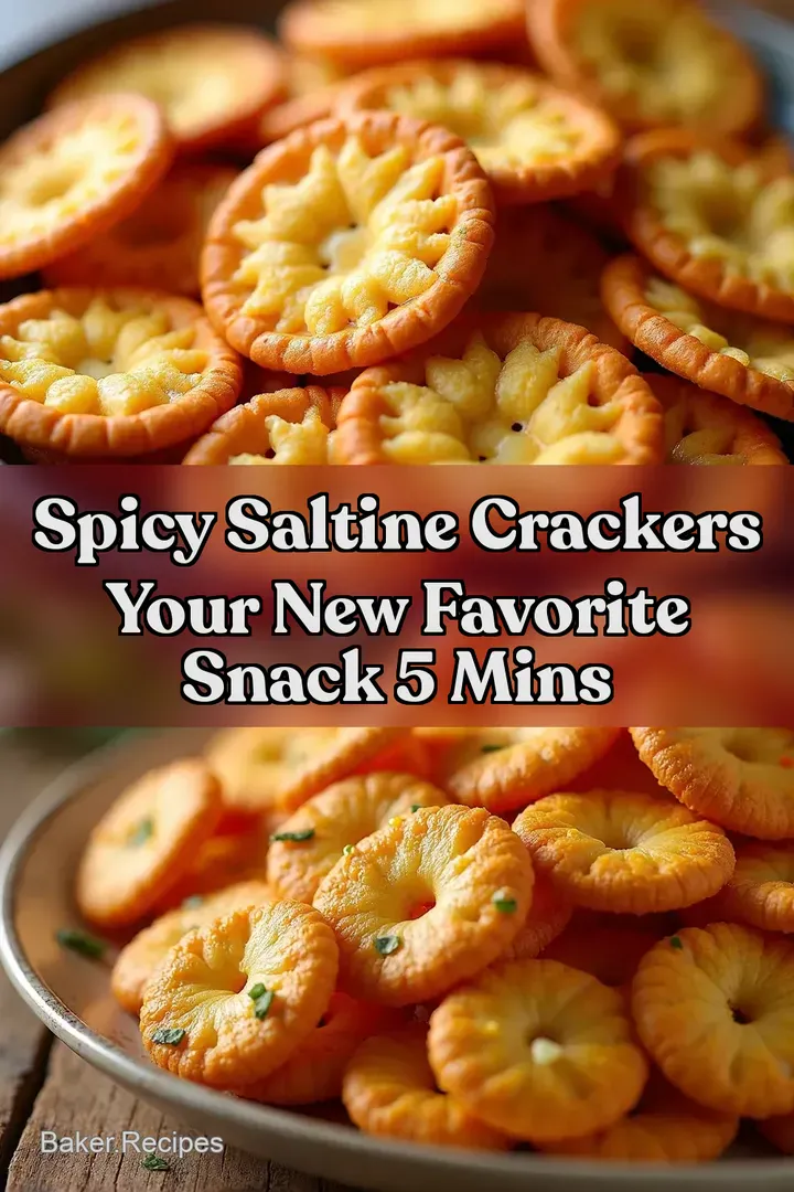 Spicy Saltine Crackers Your New Favorite Snack 5 Mins