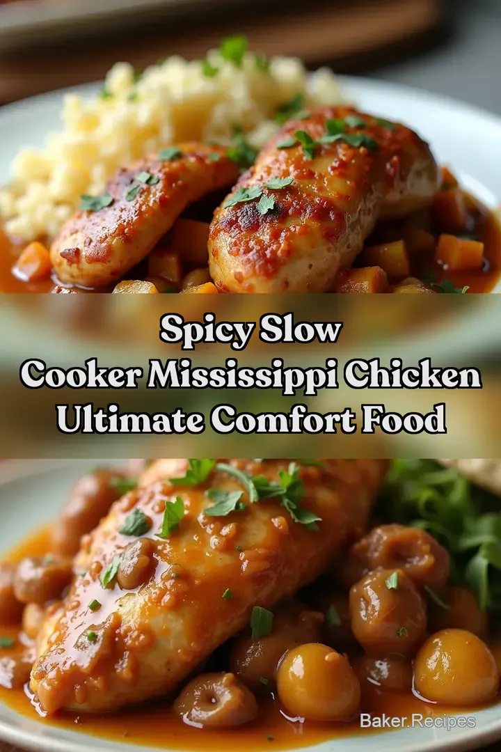Spicy Slow Cooker Mississippi Chicken Ultimate Comfort Food
