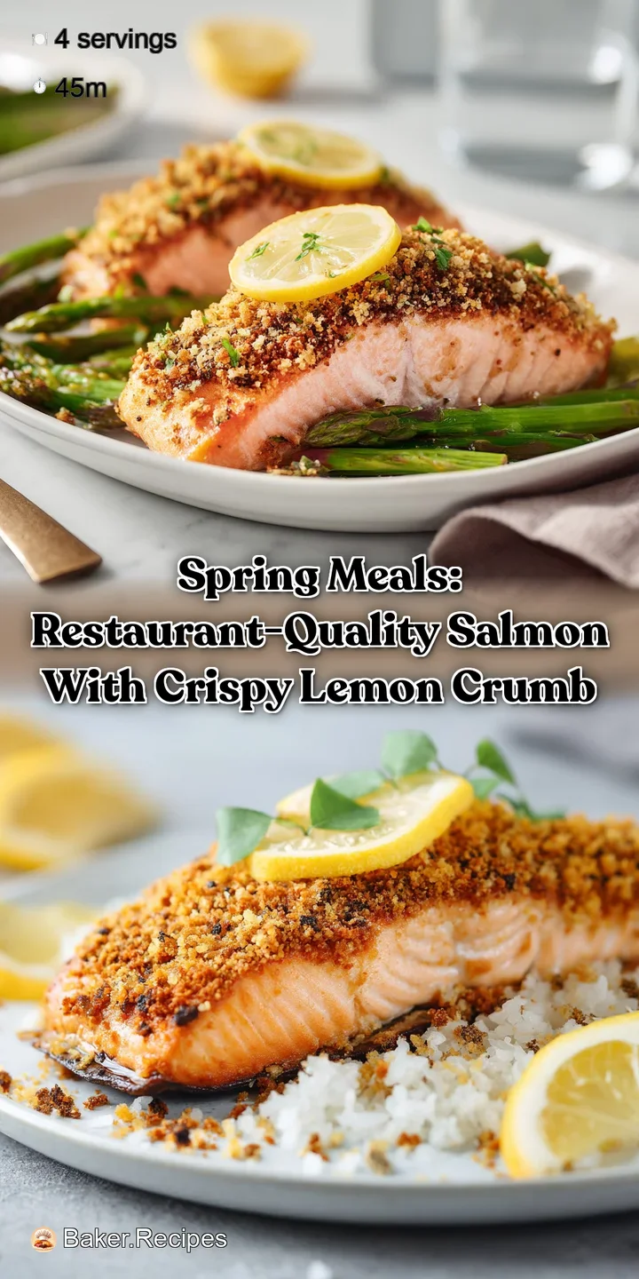 Spring Meals: Restaurant-Quality Salmon with Crispy Lemon Crumb