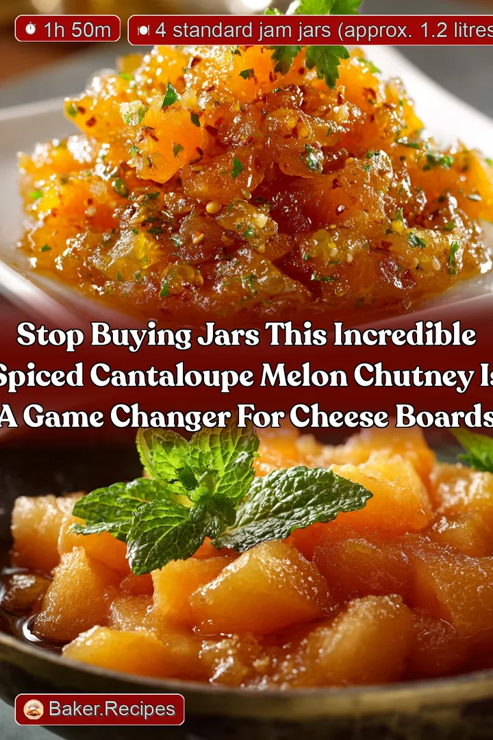 Stop buying jars This incredible spiced cantaloupe melon chutney is a game changer for cheese boards