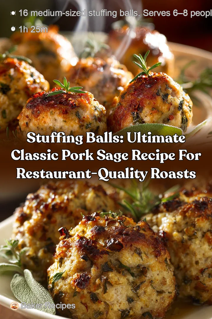 Stuffing Balls: Ultimate Classic Pork Sage Recipe for Restaurant-Quality Roasts