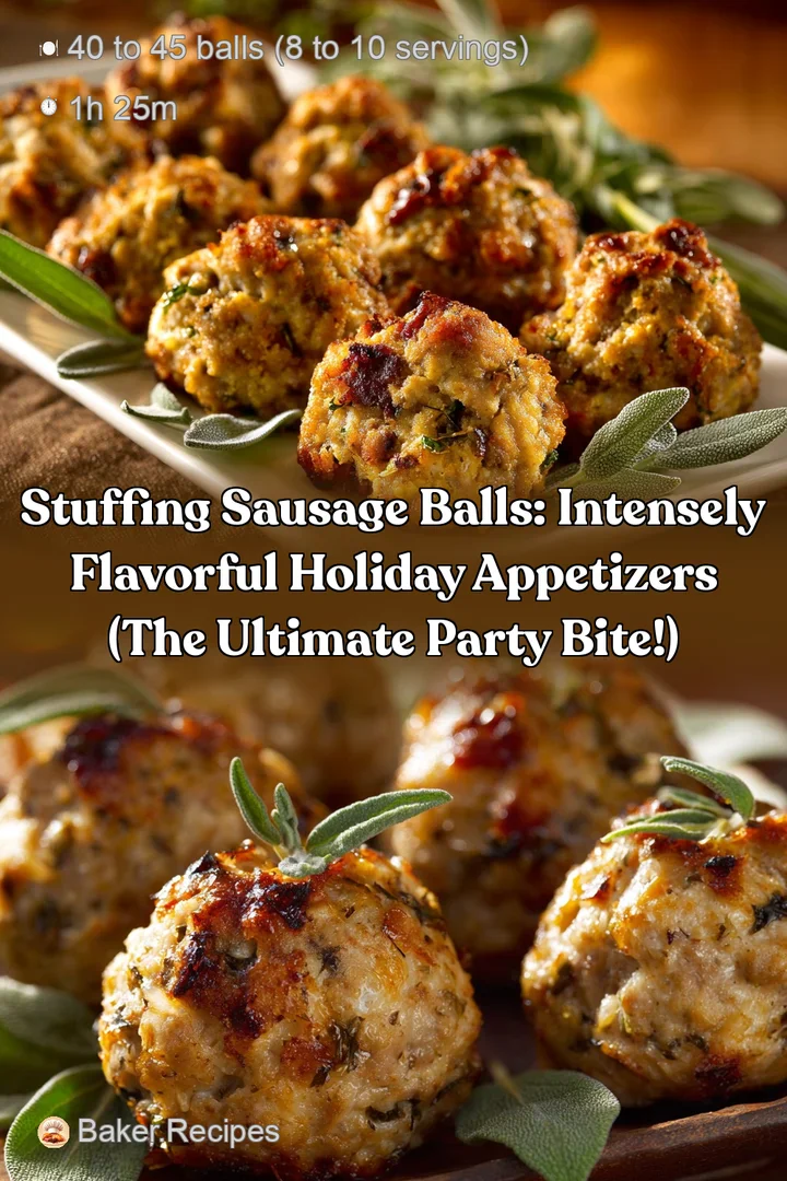 Stuffing Sausage Balls: Intensely Flavorful Holiday Appetizers (The ultimate party bite!)