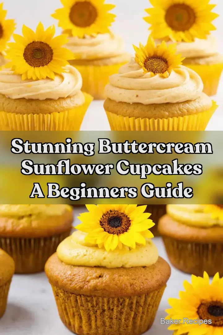 Stunning Buttercream Sunflower Cupcakes A Beginners Guide