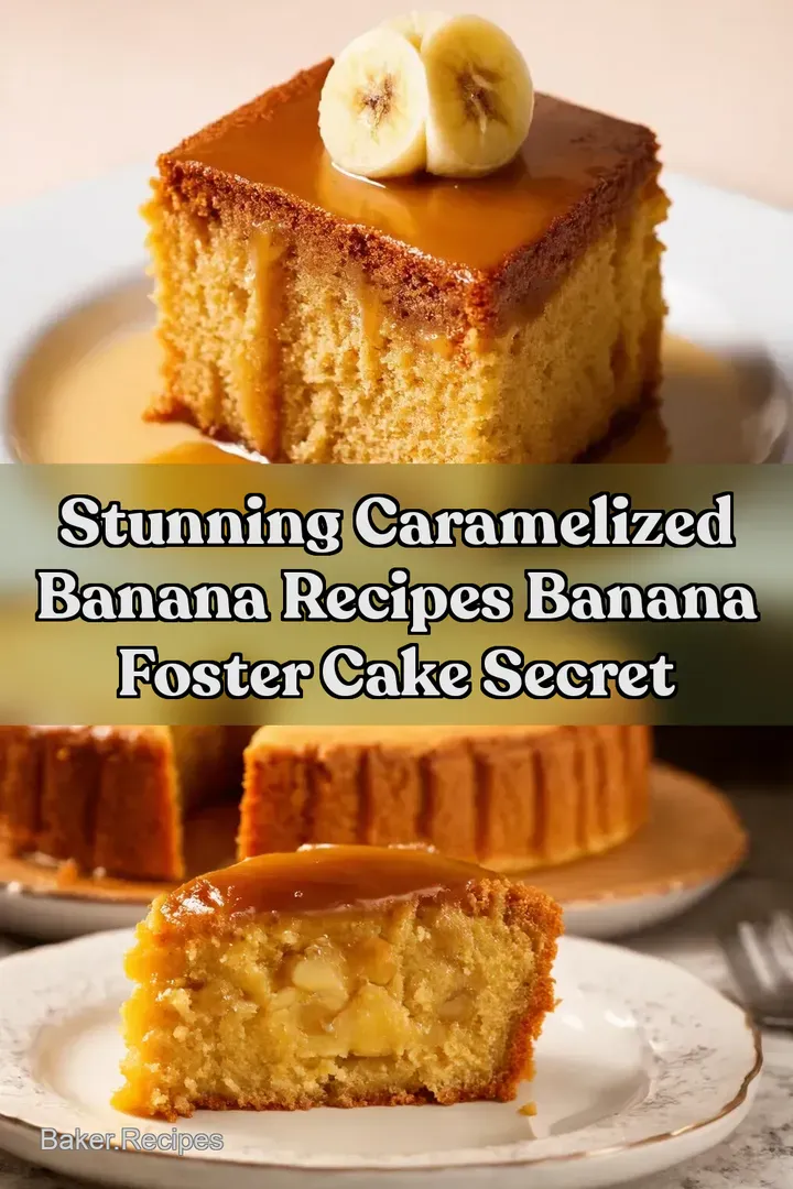 Stunning Caramelized Banana Recipes Banana Foster Cake Secret