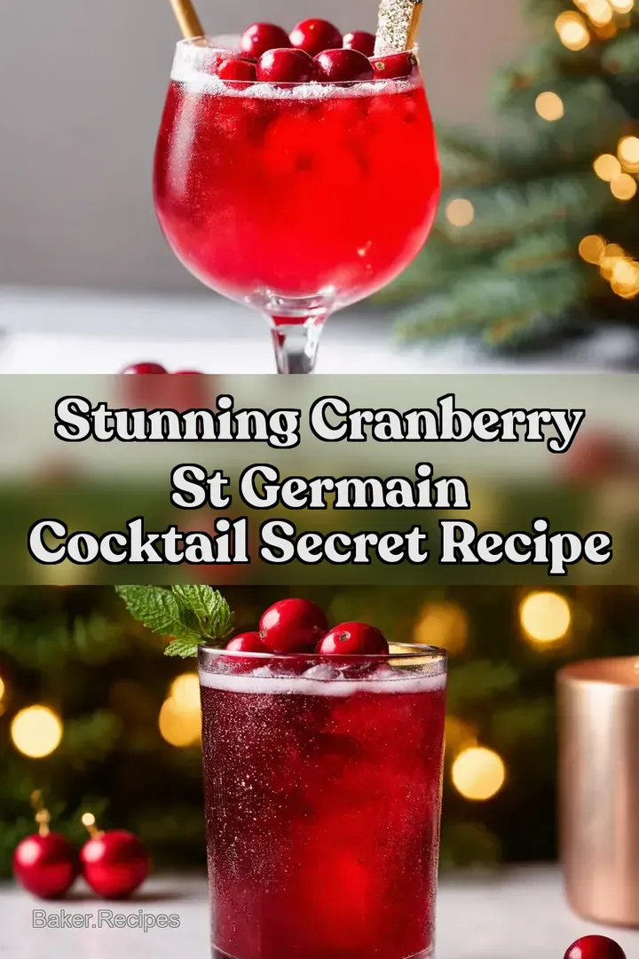 Stunning Cranberry St Germain Cocktail Secret Recipe
