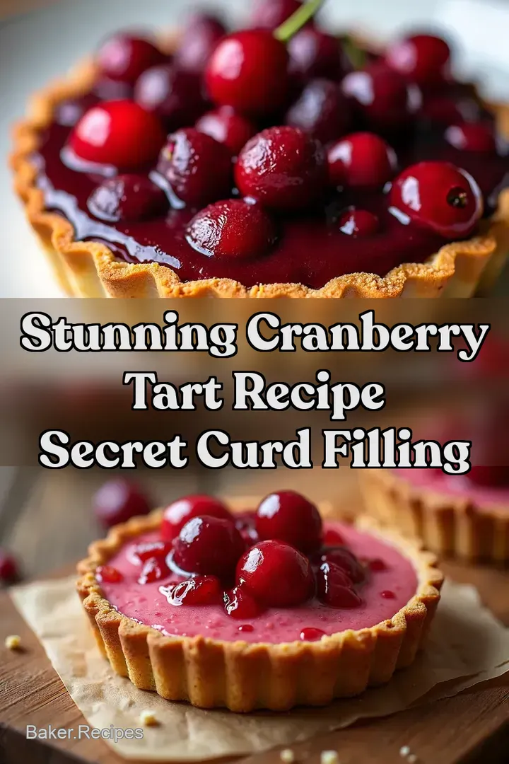 Stunning Cranberry Tart Recipe Secret Curd Filling