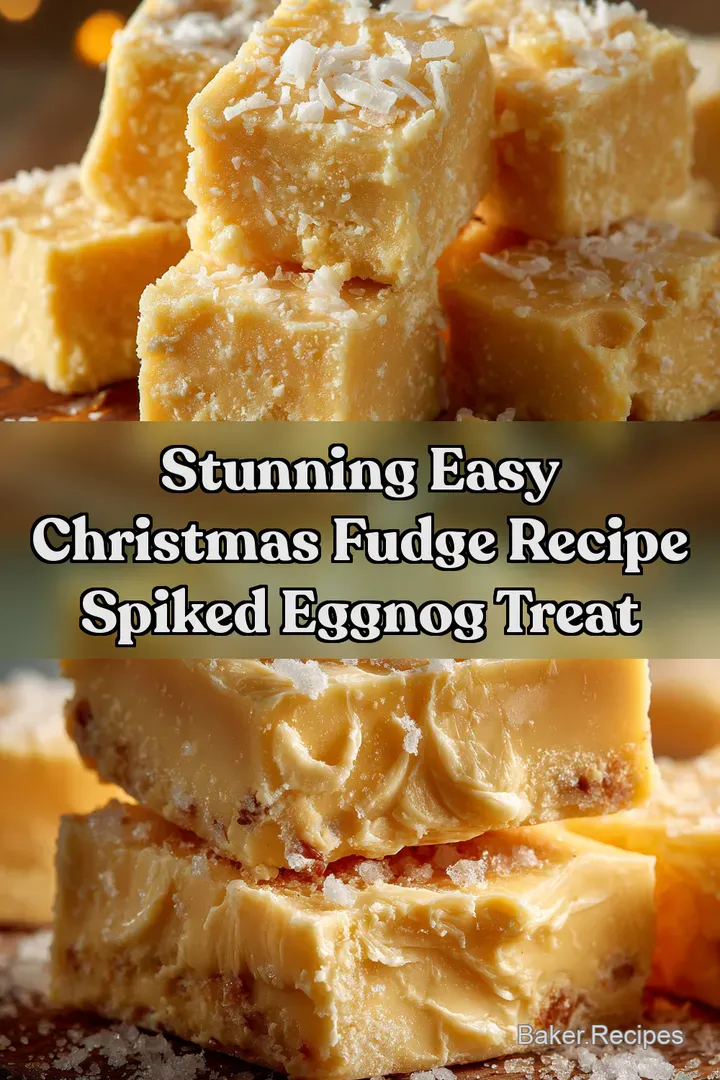 Stunning Easy Christmas Fudge Recipe Spiked Eggnog Treat