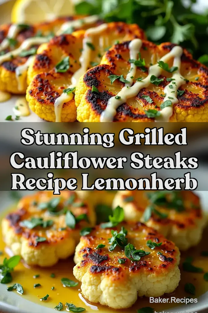 Stunning Grilled Cauliflower Steaks Recipe LemonHerb