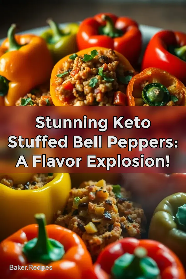 Stunning Keto Stuffed Bell Peppers: A Flavor Explosion!