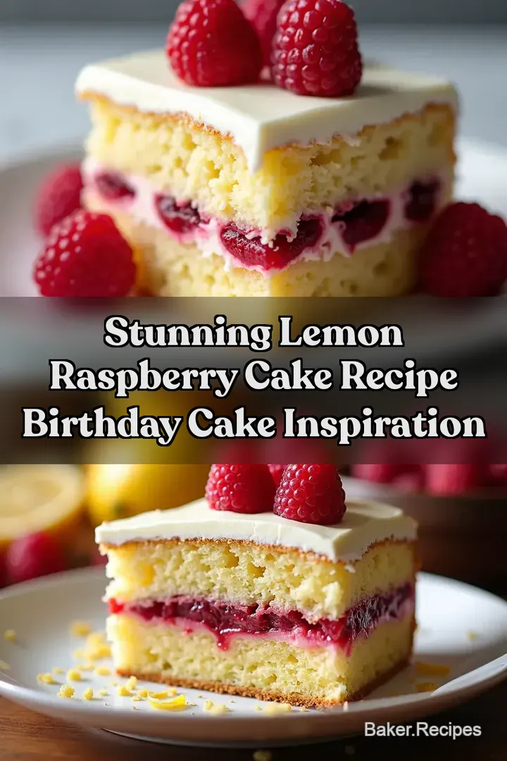 Stunning Lemon Raspberry Cake Recipe Birthday Cake Inspiration