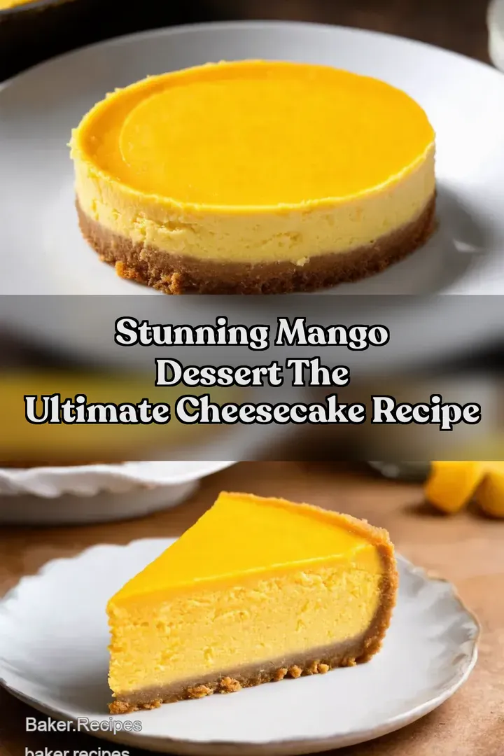 Stunning Mango Dessert The Ultimate Cheesecake Recipe