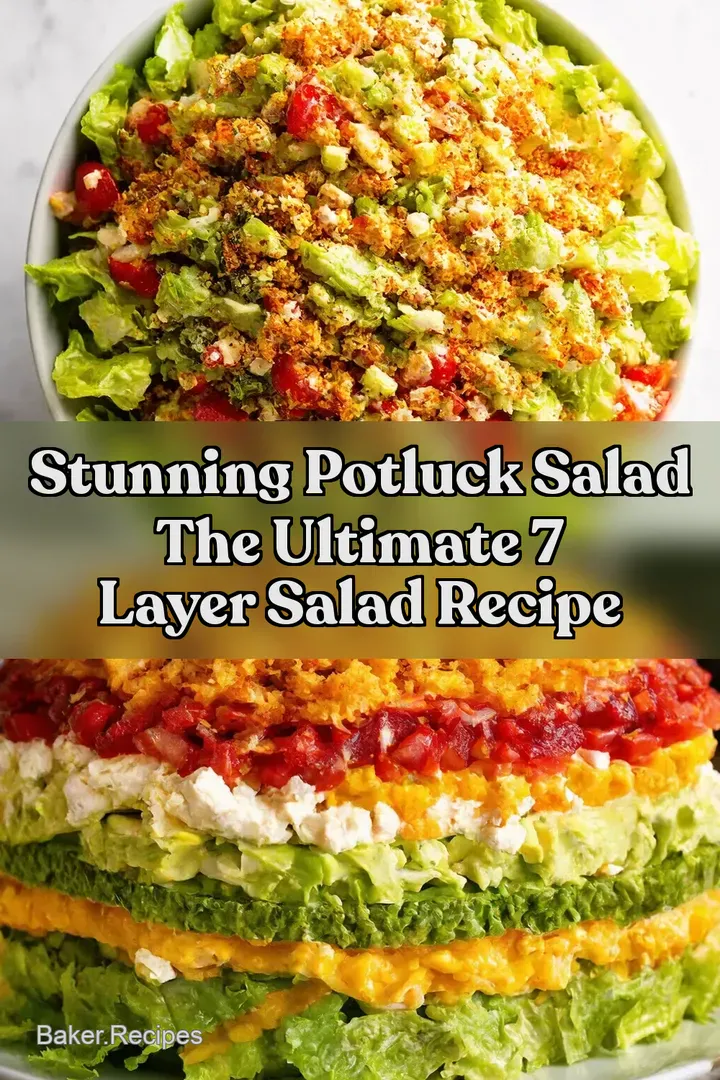 Stunning Potluck Salad The Ultimate 7 Layer Salad Recipe