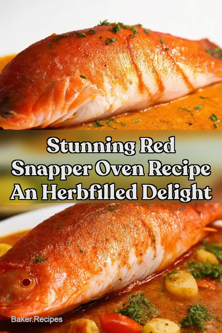 Stunning Red Snapper Oven Recipe An HerbFilled Delight