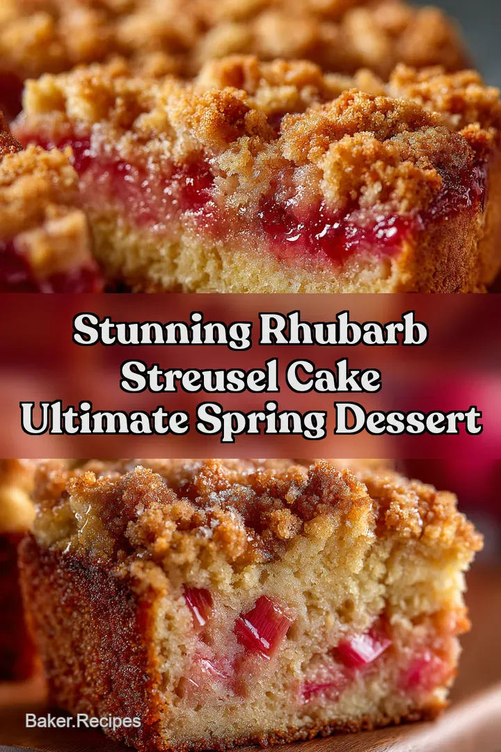 Stunning Rhubarb Streusel Cake Ultimate Spring Dessert