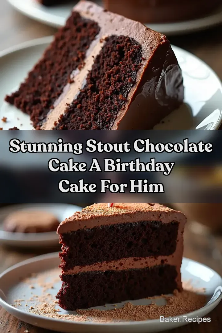 Stunning Stout Chocolate Cake A Birthday Cake for Him