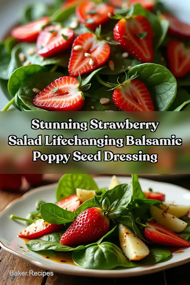 Stunning Strawberry Salad LifeChanging Balsamic Poppy Seed Dressing