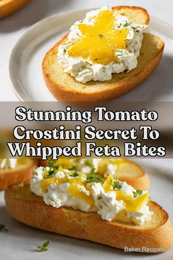 Stunning Tomato Crostini Secret to Whipped Feta Bites