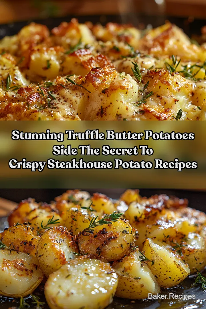 Stunning Truffle Butter Potatoes Side The Secret to Crispy Steakhouse Potato Recipes