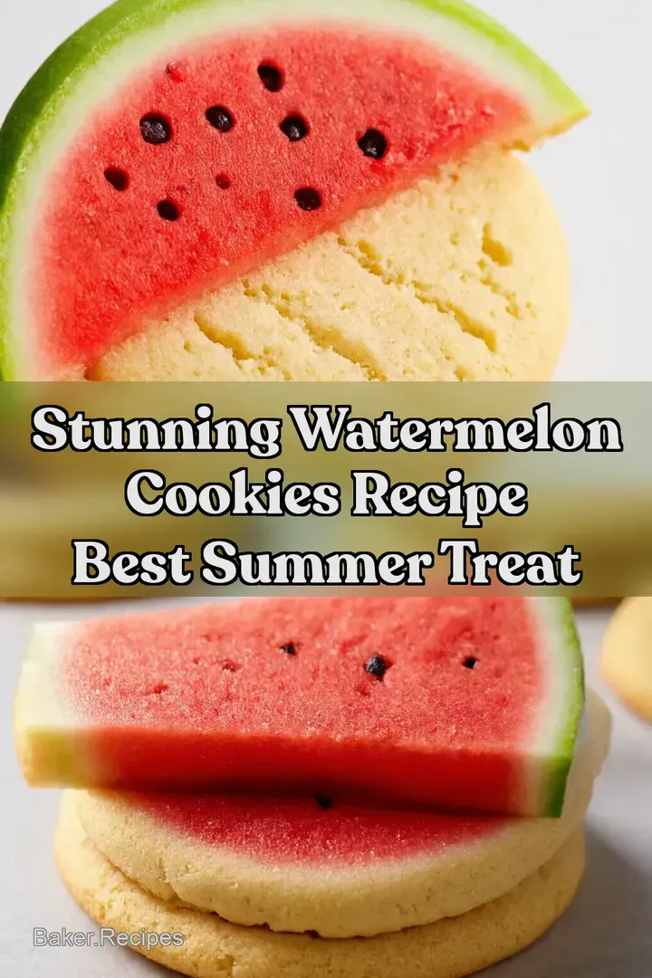 Stunning Watermelon Cookies Recipe Best Summer Treat