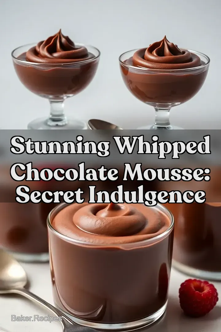 Stunning Whipped Chocolate Mousse: Secret Indulgence