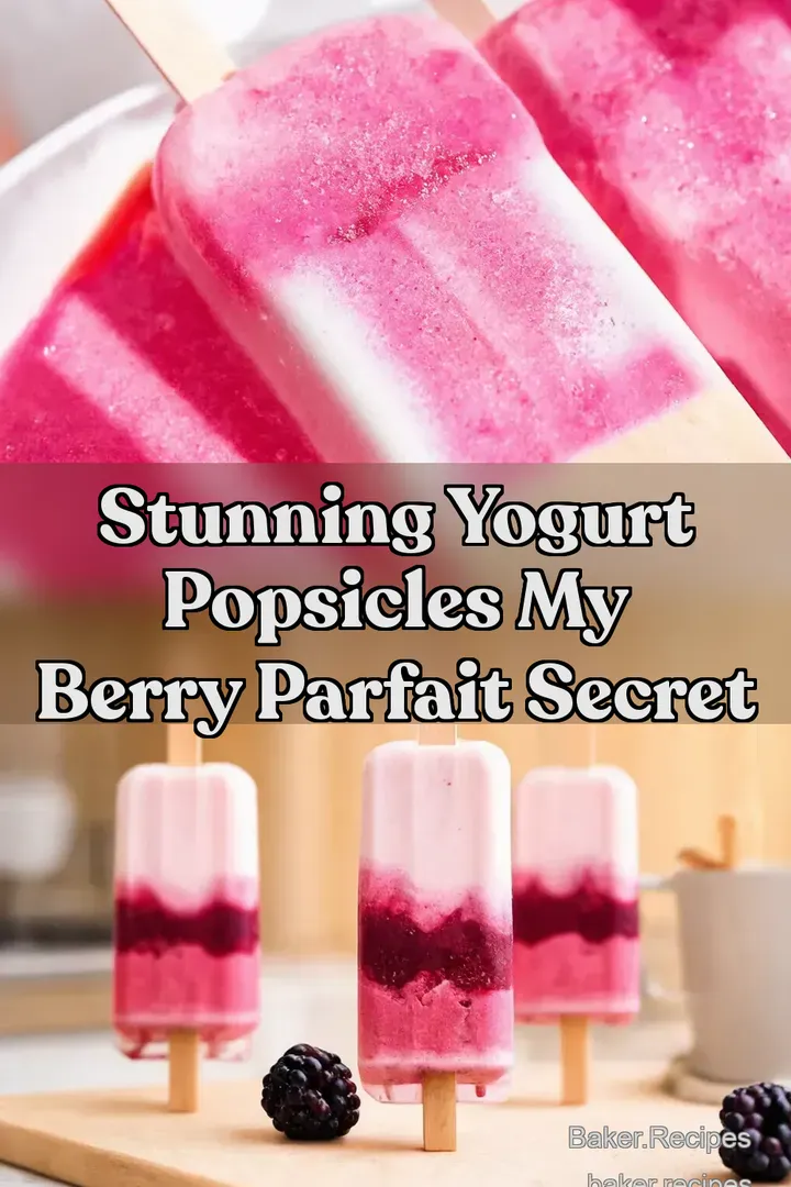 Stunning Yogurt Popsicles My Berry Parfait Secret