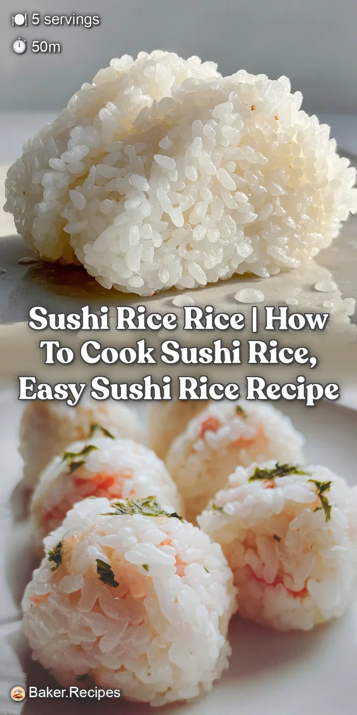 A spoonful of shimmering sushi rice, highlighting the soft texture and slightly translucent quality of each perfectly form...