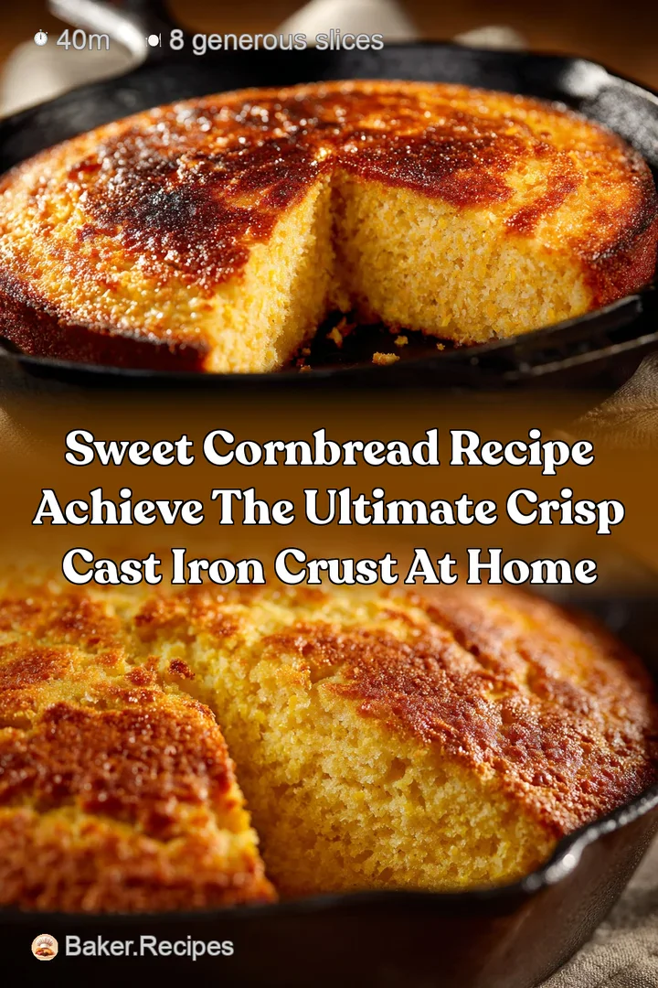Sweet Cornbread Recipe Achieve the Ultimate Crisp Cast Iron Crust at Home