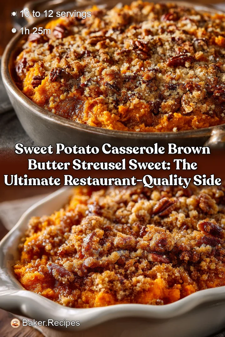 Sweet potato casserole brown butter streusel Sweet: The ultimate restaurant-quality side