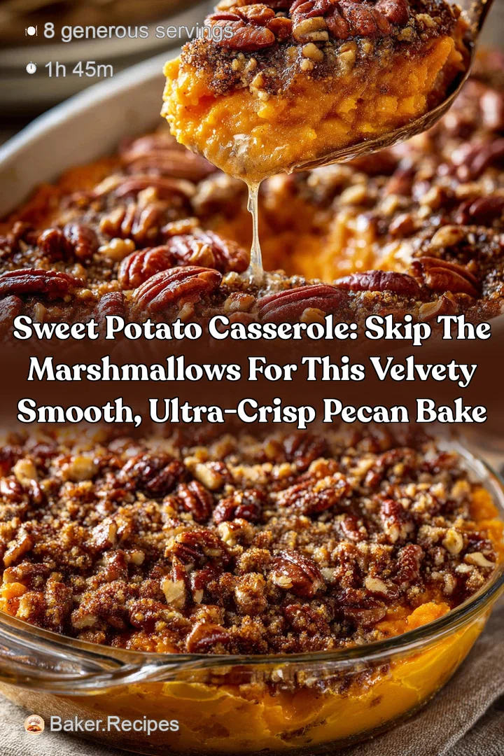 Sweet Potato Casserole: Skip the Marshmallows for This Velvety Smooth Ultra-Crisp Pecan Bake