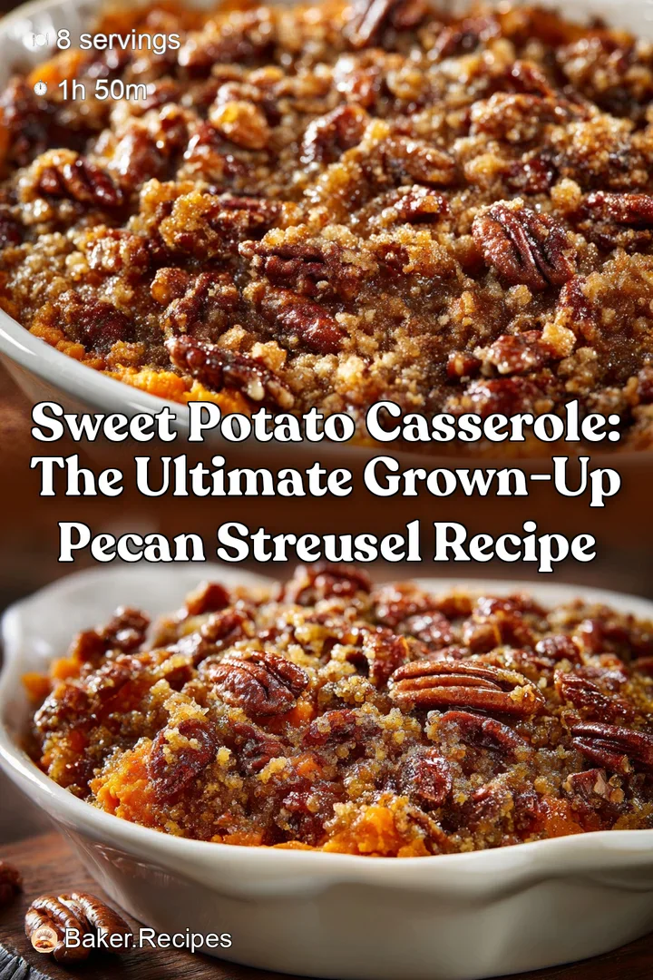 Sweet Potato Casserole: The Ultimate Grown-Up Pecan Streusel Recipe