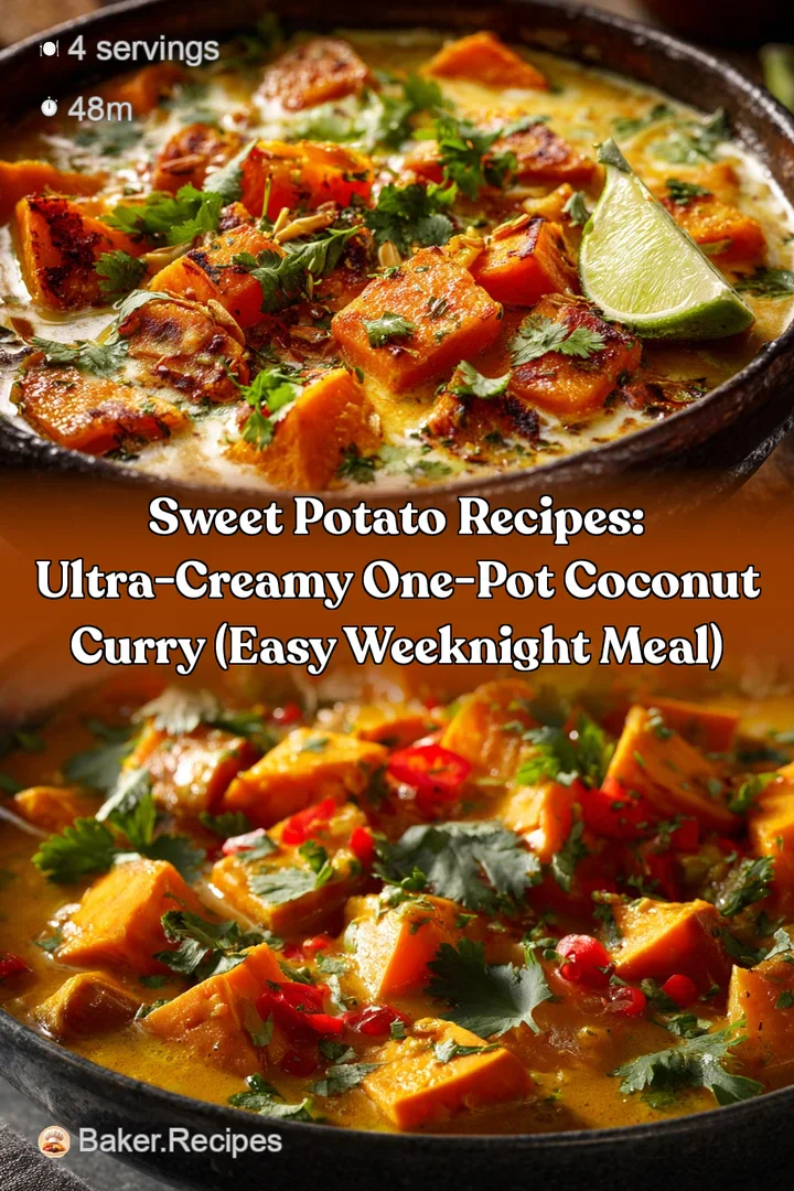 Sweet Potato Recipes: Ultra-Creamy One-Pot Coconut Curry (Easy Weeknight Meal)
