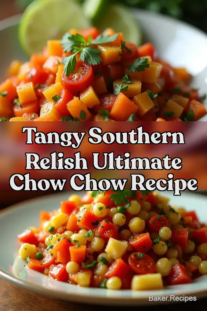 Tangy Southern Relish Ultimate Chow Chow Recipe
