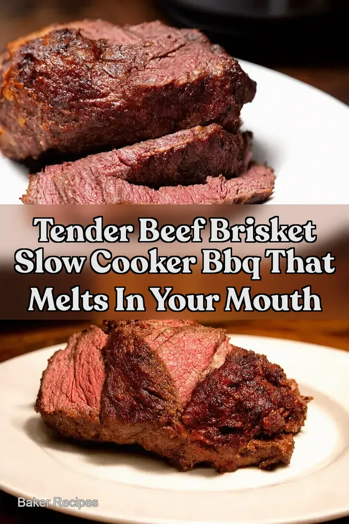 Tender Beef Brisket Slow Cooker BBQ that Melts in Your Mouth