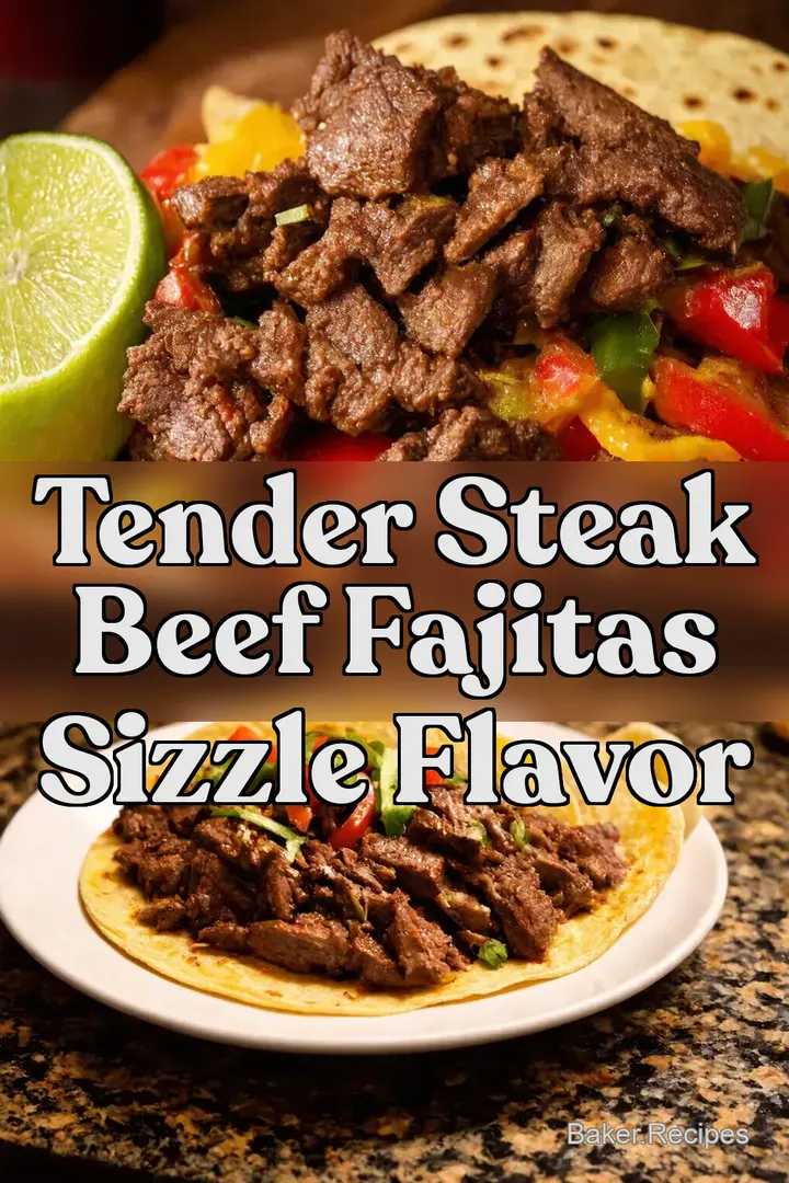 Tender Steak Beef Fajitas Sizzle Flavor
