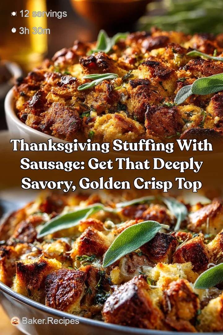 Thanksgiving Stuffing with Sausage: Get that Deeply Savory Golden Crisp Top