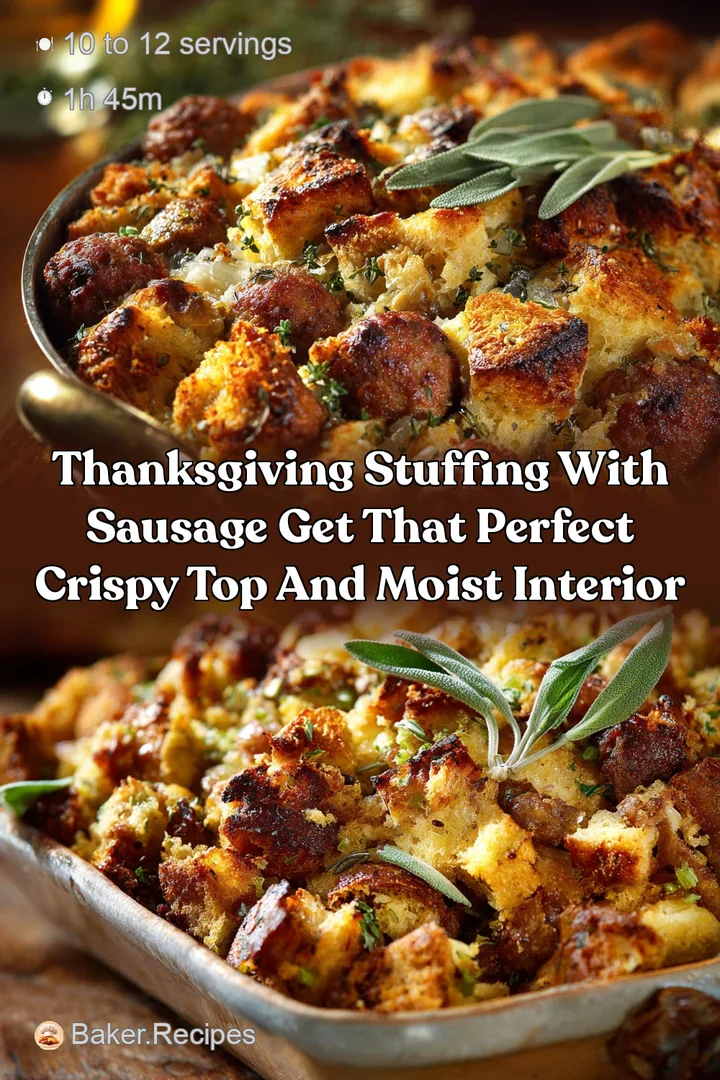Thanksgiving Stuffing with Sausage Get That Perfect Crispy Top and Moist Interior