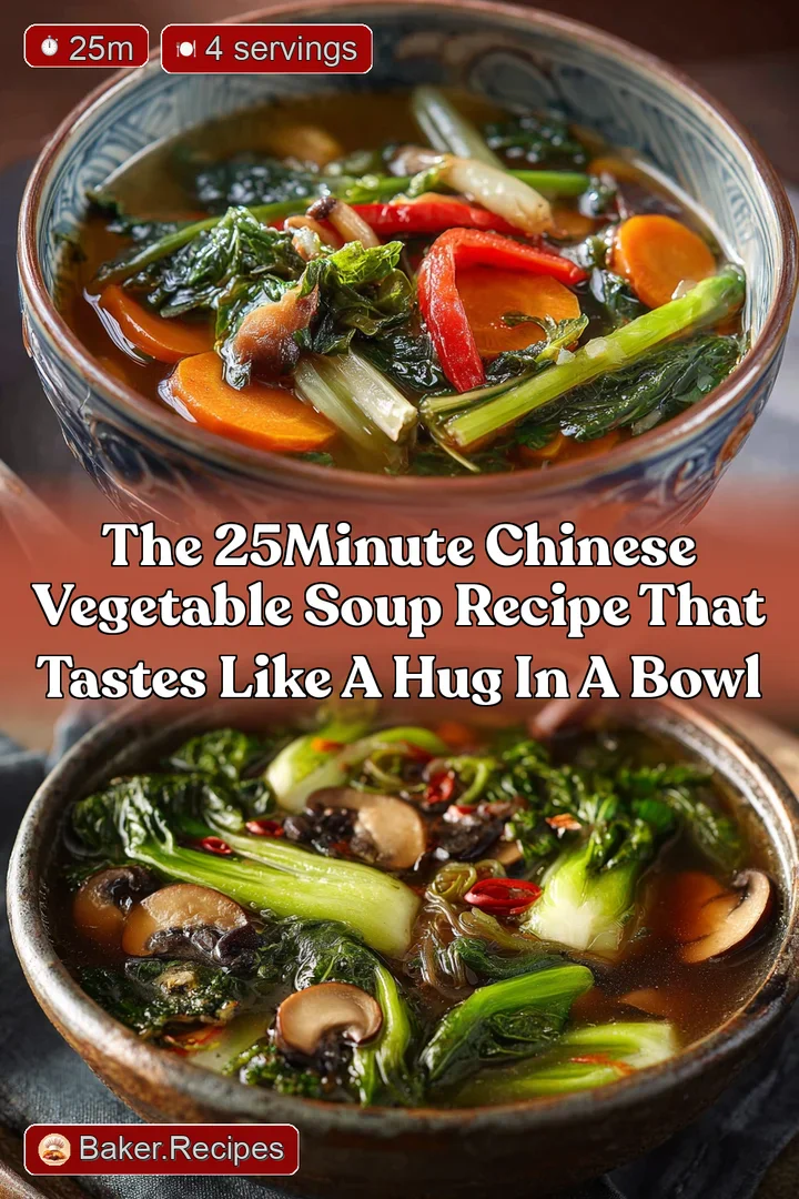 The 25Minute Chinese Vegetable Soup Recipe That Tastes Like a Hug in a Bowl