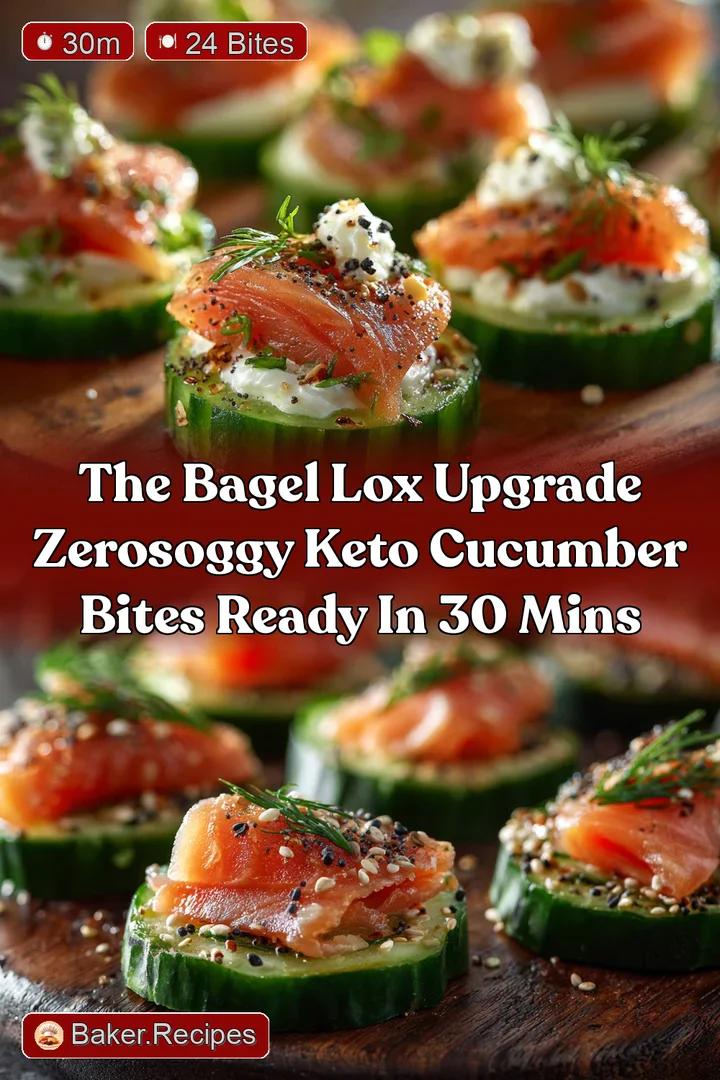 The Bagel Lox Upgrade ZeroSoggy Keto Cucumber Bites Ready in 30 Mins