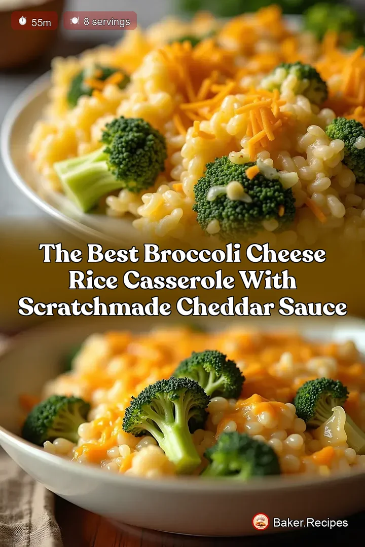 The Best Broccoli Cheese Rice Casserole with ScratchMade Cheddar Sauce
