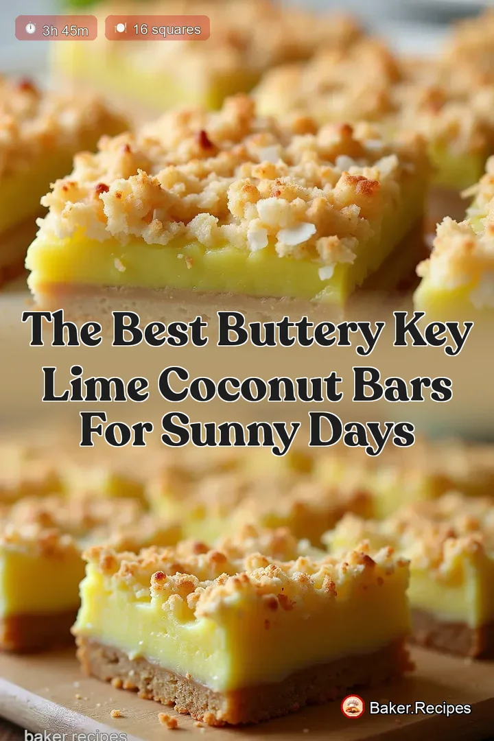 The Best Buttery Key Lime Coconut Bars for Sunny Days