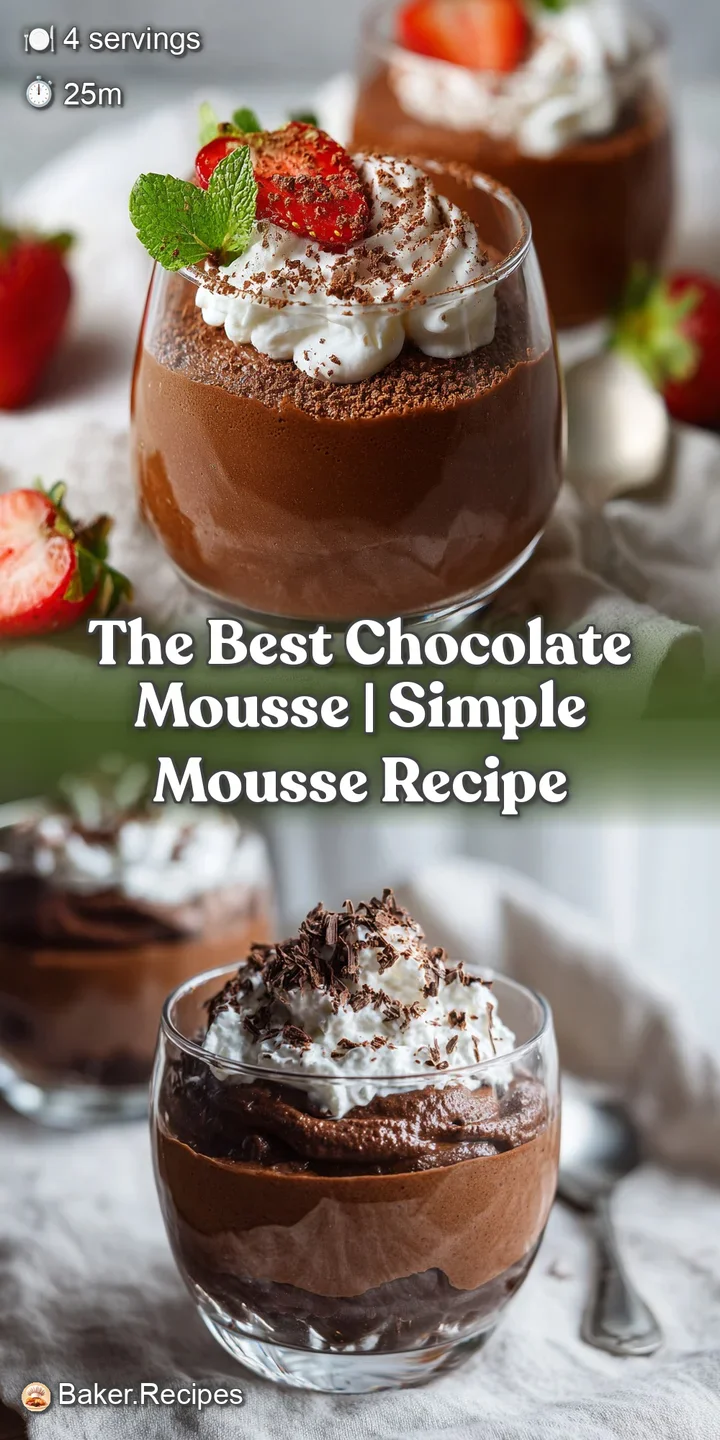 Close-up of rich, dark chocolate mousse, its airy texture glistening under soft light.